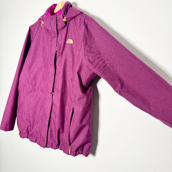 The North Face Women's Inlux Insulated Jacket w Hood in Dramatic Plum Sz XXL - Picture 9 of 14